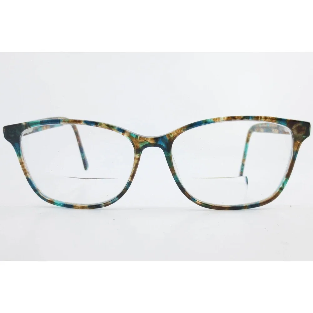 BKLYN Kensington Lapis Blue Brown Marble Eyeglass Frames 54-15-142 36713